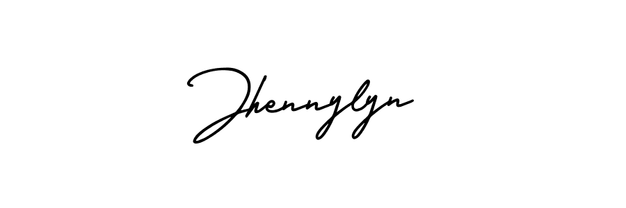 Use a signature maker to create a handwritten signature online. With this signature software, you can design (AmerikaSignatureDemo-Regular) your own signature for name Jhennylyn. Jhennylyn signature style 3 images and pictures png