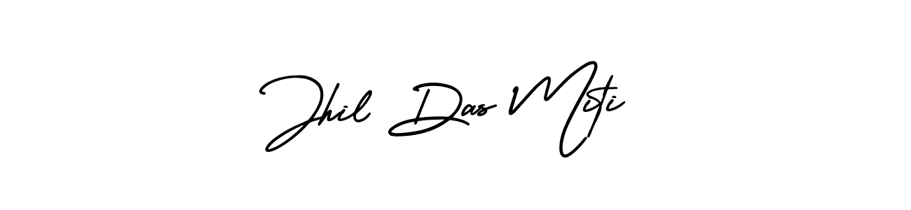 Also You can easily find your signature by using the search form. We will create Jhil Das Miti name handwritten signature images for you free of cost using AmerikaSignatureDemo-Regular sign style. Jhil Das Miti signature style 3 images and pictures png