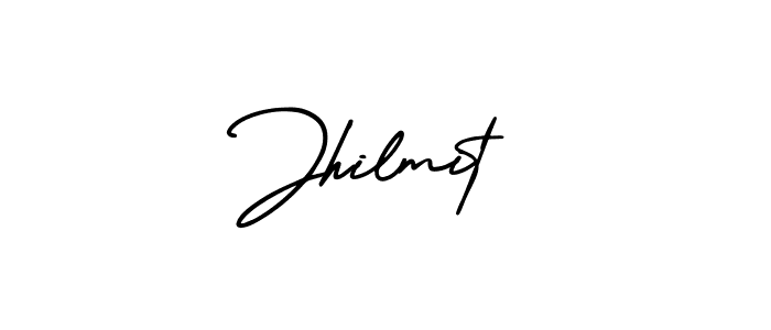 if you are searching for the best signature style for your name Jhilmit. so please give up your signature search. here we have designed multiple signature styles  using AmerikaSignatureDemo-Regular. Jhilmit signature style 3 images and pictures png