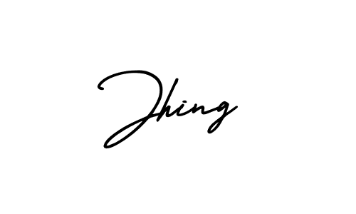 Use a signature maker to create a handwritten signature online. With this signature software, you can design (AmerikaSignatureDemo-Regular) your own signature for name Jhing. Jhing signature style 3 images and pictures png