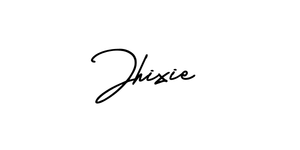 AmerikaSignatureDemo-Regular is a professional signature style that is perfect for those who want to add a touch of class to their signature. It is also a great choice for those who want to make their signature more unique. Get Jhixie name to fancy signature for free. Jhixie signature style 3 images and pictures png