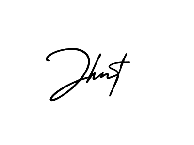 How to make Jhnt name signature. Use AmerikaSignatureDemo-Regular style for creating short signs online. This is the latest handwritten sign. Jhnt signature style 3 images and pictures png