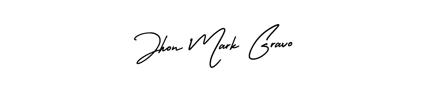 Design your own signature with our free online signature maker. With this signature software, you can create a handwritten (AmerikaSignatureDemo-Regular) signature for name Jhon Mark Gravo. Jhon Mark Gravo signature style 3 images and pictures png