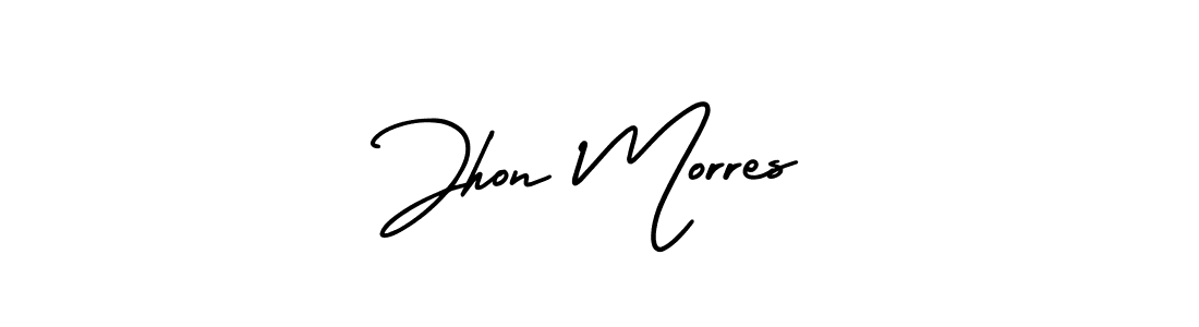 It looks lik you need a new signature style for name Jhon Morres. Design unique handwritten (AmerikaSignatureDemo-Regular) signature with our free signature maker in just a few clicks. Jhon Morres signature style 3 images and pictures png