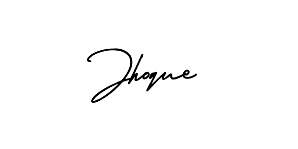 Also You can easily find your signature by using the search form. We will create Jhoque name handwritten signature images for you free of cost using AmerikaSignatureDemo-Regular sign style. Jhoque signature style 3 images and pictures png