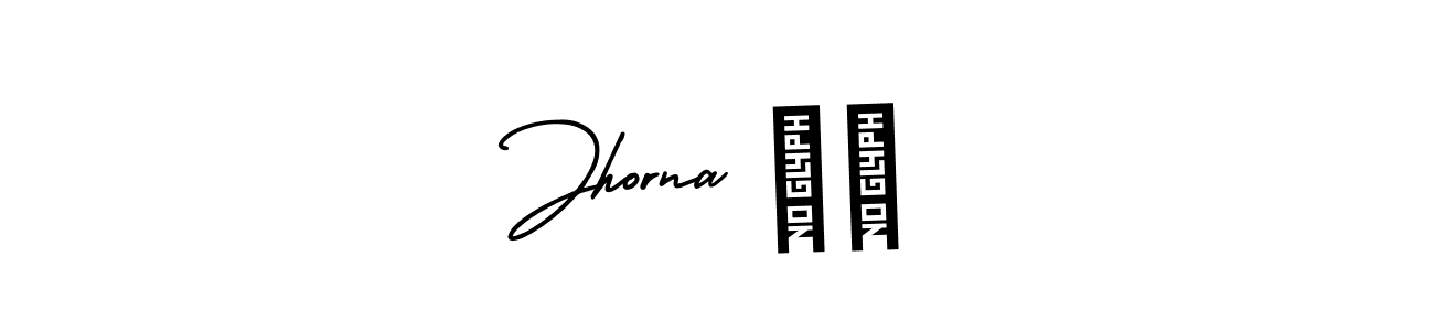 How to make Jhorna ❤️ signature? AmerikaSignatureDemo-Regular is a professional autograph style. Create handwritten signature for Jhorna ❤️ name. Jhorna ❤️ signature style 3 images and pictures png