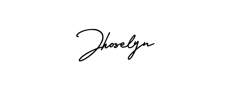 How to make Jhoselyn signature? AmerikaSignatureDemo-Regular is a professional autograph style. Create handwritten signature for Jhoselyn name. Jhoselyn signature style 3 images and pictures png