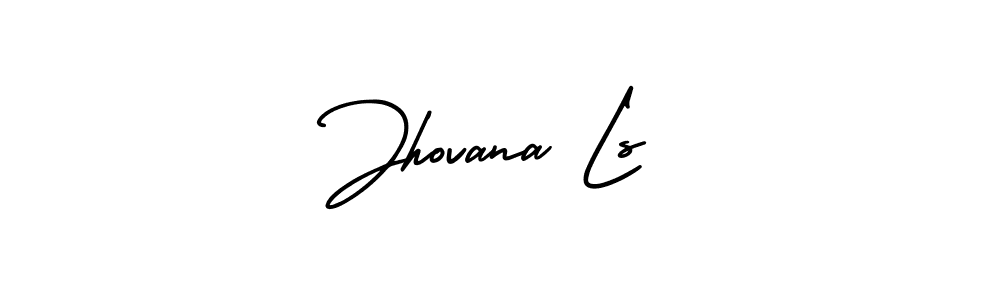 if you are searching for the best signature style for your name Jhovana Ls. so please give up your signature search. here we have designed multiple signature styles  using AmerikaSignatureDemo-Regular. Jhovana Ls signature style 3 images and pictures png