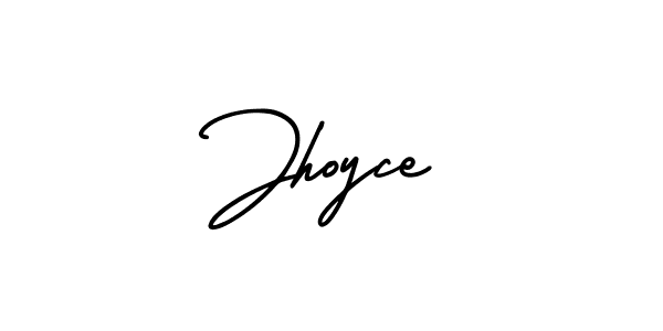 Make a beautiful signature design for name Jhoyce. With this signature (AmerikaSignatureDemo-Regular) style, you can create a handwritten signature for free. Jhoyce signature style 3 images and pictures png