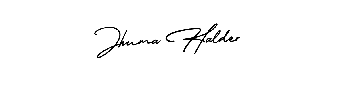 Use a signature maker to create a handwritten signature online. With this signature software, you can design (AmerikaSignatureDemo-Regular) your own signature for name Jhuma Halder. Jhuma Halder signature style 3 images and pictures png