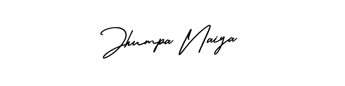 Jhumpa Naiya stylish signature style. Best Handwritten Sign (AmerikaSignatureDemo-Regular) for my name. Handwritten Signature Collection Ideas for my name Jhumpa Naiya. Jhumpa Naiya signature style 3 images and pictures png
