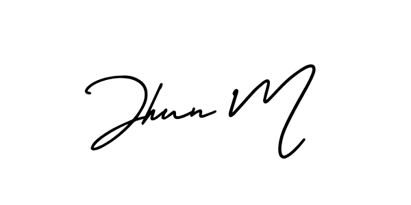 You can use this online signature creator to create a handwritten signature for the name Jhun M. This is the best online autograph maker. Jhun M signature style 3 images and pictures png