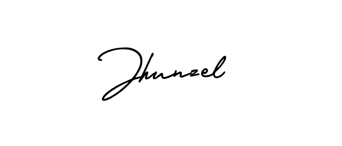 Design your own signature with our free online signature maker. With this signature software, you can create a handwritten (AmerikaSignatureDemo-Regular) signature for name Jhunzel. Jhunzel signature style 3 images and pictures png
