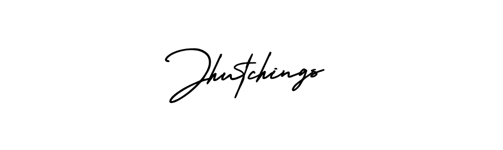 How to make Jhutchings name signature. Use AmerikaSignatureDemo-Regular style for creating short signs online. This is the latest handwritten sign. Jhutchings signature style 3 images and pictures png