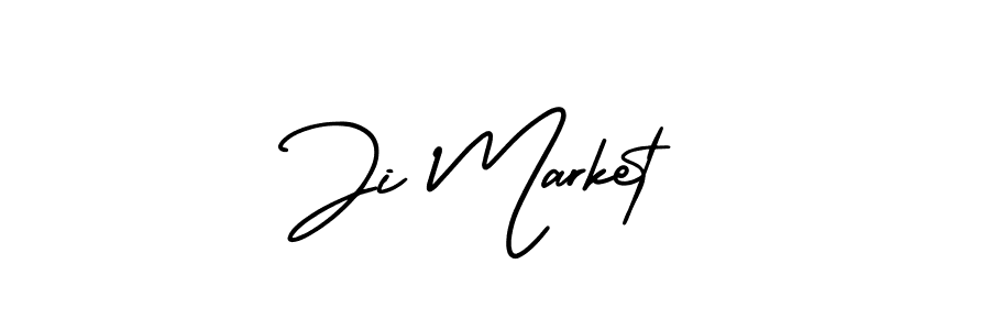 Ji Market stylish signature style. Best Handwritten Sign (AmerikaSignatureDemo-Regular) for my name. Handwritten Signature Collection Ideas for my name Ji Market. Ji Market signature style 3 images and pictures png