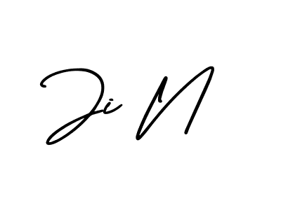 Best and Professional Signature Style for Ji N. AmerikaSignatureDemo-Regular Best Signature Style Collection. Ji N signature style 3 images and pictures png