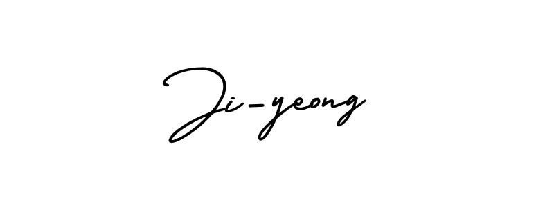 Make a beautiful signature design for name Ji-yeong. With this signature (AmerikaSignatureDemo-Regular) style, you can create a handwritten signature for free. Ji-yeong signature style 3 images and pictures png