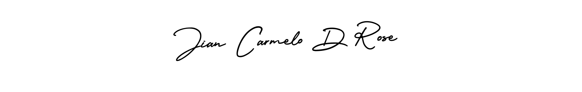 if you are searching for the best signature style for your name Jian Carmelo D Rose. so please give up your signature search. here we have designed multiple signature styles  using AmerikaSignatureDemo-Regular. Jian Carmelo D Rose signature style 3 images and pictures png