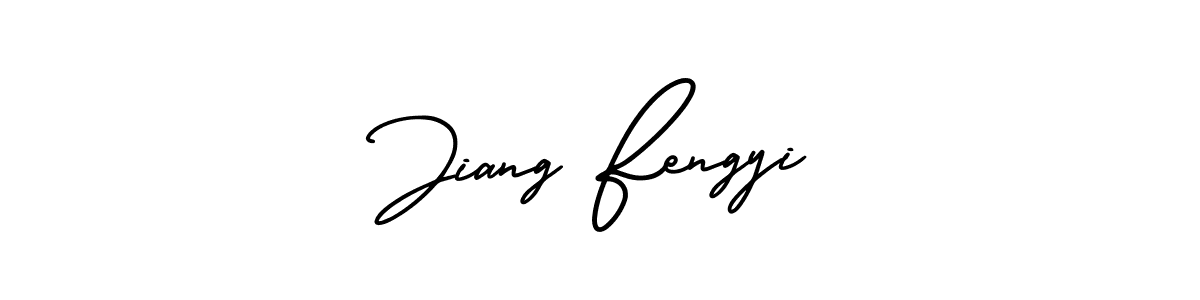Make a beautiful signature design for name Jiang Fengyi. With this signature (AmerikaSignatureDemo-Regular) style, you can create a handwritten signature for free. Jiang Fengyi signature style 3 images and pictures png