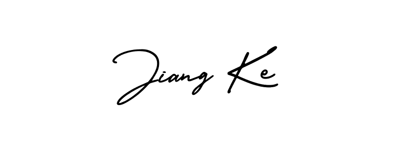 This is the best signature style for the Jiang Ke name. Also you like these signature font (AmerikaSignatureDemo-Regular). Mix name signature. Jiang Ke signature style 3 images and pictures png