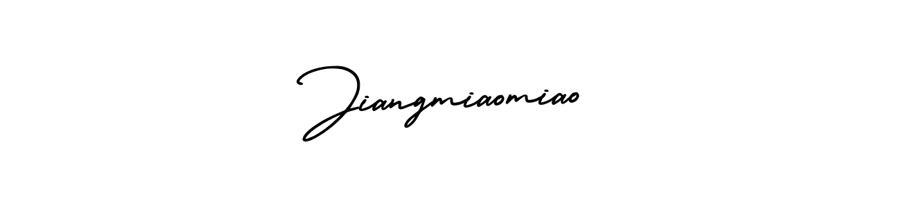 Make a beautiful signature design for name Jiangmiaomiao. With this signature (AmerikaSignatureDemo-Regular) style, you can create a handwritten signature for free. Jiangmiaomiao signature style 3 images and pictures png