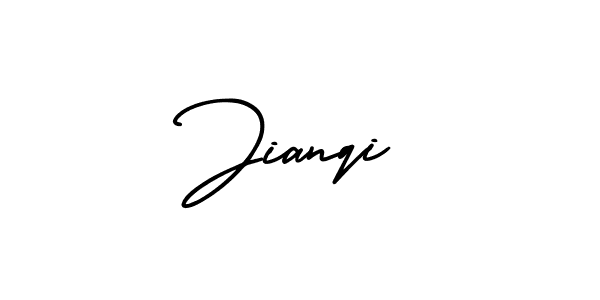 The best way (AmerikaSignatureDemo-Regular) to make a short signature is to pick only two or three words in your name. The name Jianqi include a total of six letters. For converting this name. Jianqi signature style 3 images and pictures png