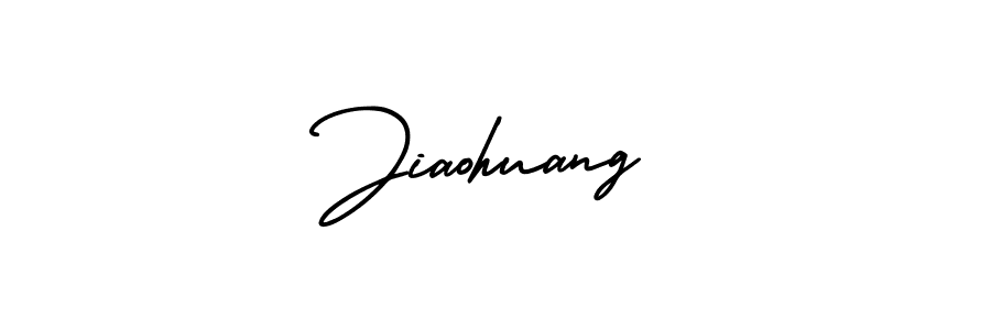 Make a beautiful signature design for name Jiaohuang. With this signature (AmerikaSignatureDemo-Regular) style, you can create a handwritten signature for free. Jiaohuang signature style 3 images and pictures png