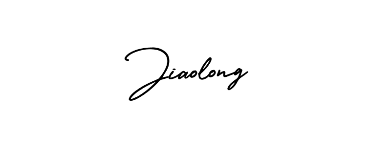 Design your own signature with our free online signature maker. With this signature software, you can create a handwritten (AmerikaSignatureDemo-Regular) signature for name Jiaolong. Jiaolong signature style 3 images and pictures png