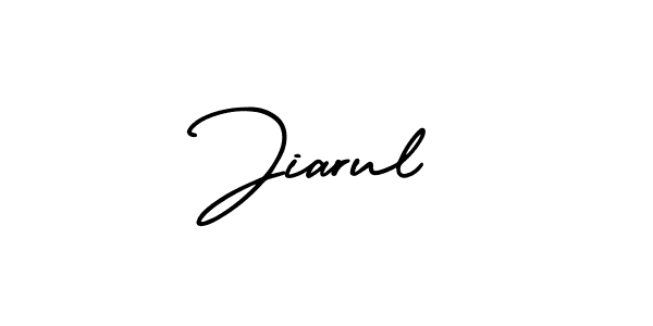 Jiarul stylish signature style. Best Handwritten Sign (AmerikaSignatureDemo-Regular) for my name. Handwritten Signature Collection Ideas for my name Jiarul. Jiarul signature style 3 images and pictures png