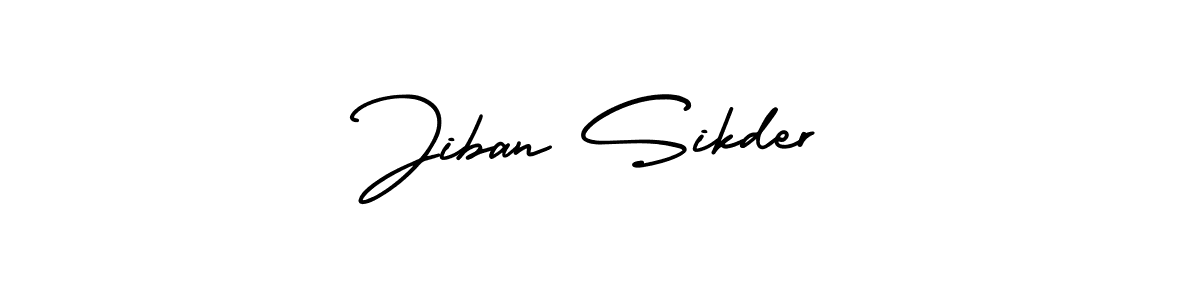 Make a beautiful signature design for name Jiban Sikder. With this signature (AmerikaSignatureDemo-Regular) style, you can create a handwritten signature for free. Jiban Sikder signature style 3 images and pictures png