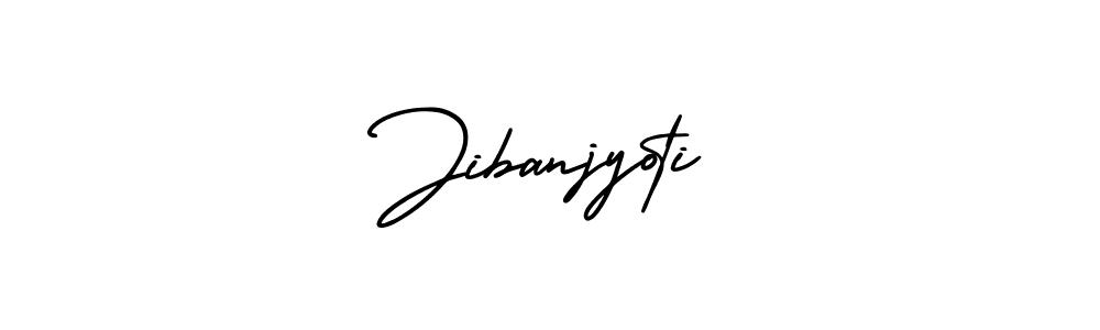 How to make Jibanjyoti name signature. Use AmerikaSignatureDemo-Regular style for creating short signs online. This is the latest handwritten sign. Jibanjyoti signature style 3 images and pictures png