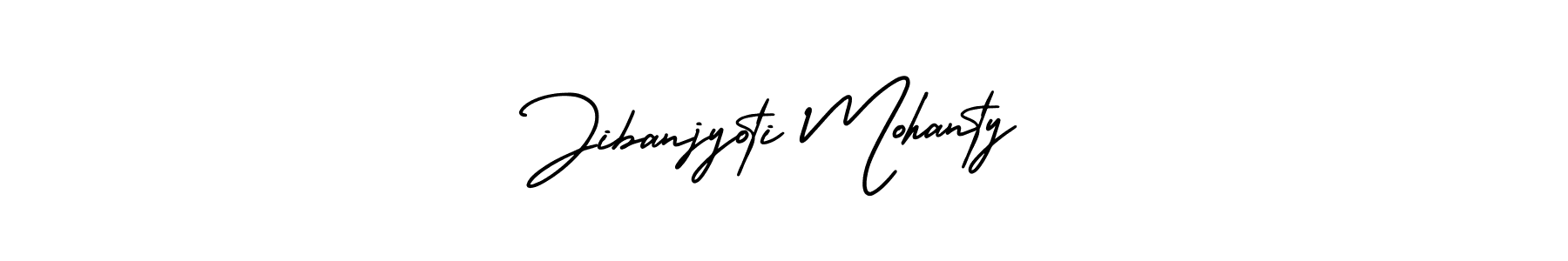 The best way (AmerikaSignatureDemo-Regular) to make a short signature is to pick only two or three words in your name. The name Jibanjyoti Mohanty include a total of six letters. For converting this name. Jibanjyoti Mohanty signature style 3 images and pictures png