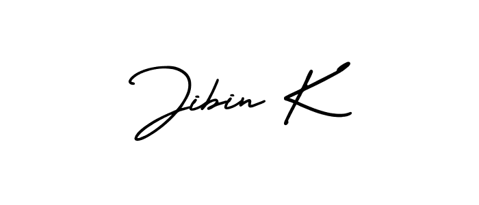 if you are searching for the best signature style for your name Jibin K. so please give up your signature search. here we have designed multiple signature styles  using AmerikaSignatureDemo-Regular. Jibin K signature style 3 images and pictures png