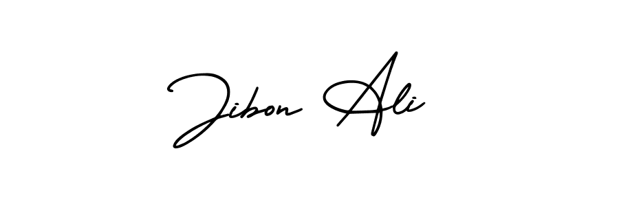 Use a signature maker to create a handwritten signature online. With this signature software, you can design (AmerikaSignatureDemo-Regular) your own signature for name Jibon Ali. Jibon Ali signature style 3 images and pictures png