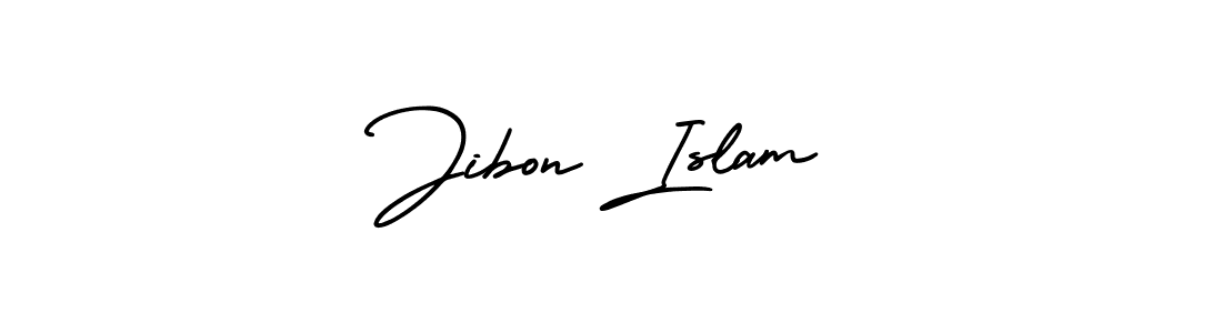 Use a signature maker to create a handwritten signature online. With this signature software, you can design (AmerikaSignatureDemo-Regular) your own signature for name Jibon Islam. Jibon Islam signature style 3 images and pictures png