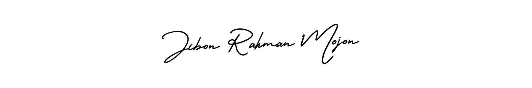 Also You can easily find your signature by using the search form. We will create Jibon Rahman Mojon name handwritten signature images for you free of cost using AmerikaSignatureDemo-Regular sign style. Jibon Rahman Mojon signature style 3 images and pictures png