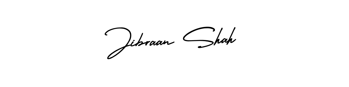 The best way (AmerikaSignatureDemo-Regular) to make a short signature is to pick only two or three words in your name. The name Jibraan Shah include a total of six letters. For converting this name. Jibraan Shah signature style 3 images and pictures png