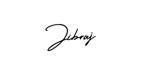 How to make Jibraj name signature. Use AmerikaSignatureDemo-Regular style for creating short signs online. This is the latest handwritten sign. Jibraj signature style 3 images and pictures png