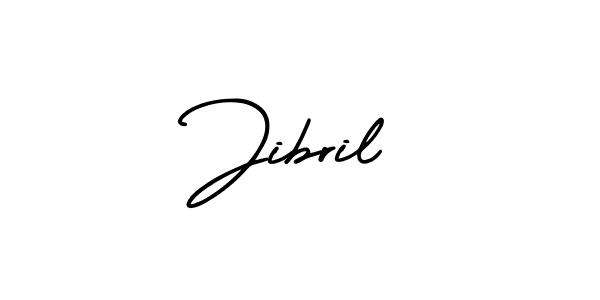 Jibril stylish signature style. Best Handwritten Sign (AmerikaSignatureDemo-Regular) for my name. Handwritten Signature Collection Ideas for my name Jibril. Jibril signature style 3 images and pictures png