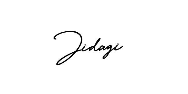 How to make Jidagi name signature. Use AmerikaSignatureDemo-Regular style for creating short signs online. This is the latest handwritten sign. Jidagi signature style 3 images and pictures png