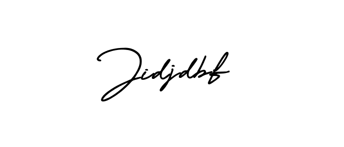 The best way (AmerikaSignatureDemo-Regular) to make a short signature is to pick only two or three words in your name. The name Jidjdbf include a total of six letters. For converting this name. Jidjdbf signature style 3 images and pictures png