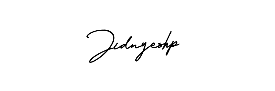 Jidnyeshp stylish signature style. Best Handwritten Sign (AmerikaSignatureDemo-Regular) for my name. Handwritten Signature Collection Ideas for my name Jidnyeshp. Jidnyeshp signature style 3 images and pictures png