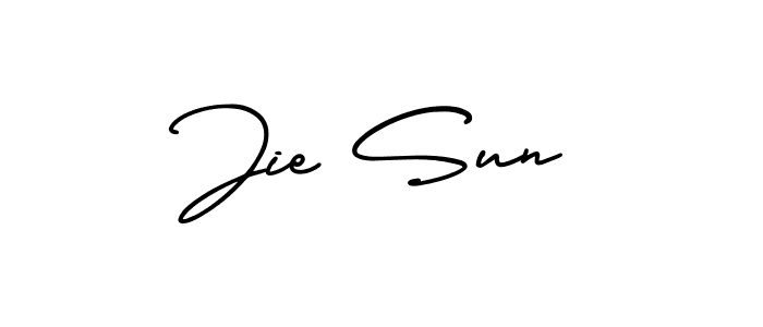 AmerikaSignatureDemo-Regular is a professional signature style that is perfect for those who want to add a touch of class to their signature. It is also a great choice for those who want to make their signature more unique. Get Jie Sun name to fancy signature for free. Jie Sun signature style 3 images and pictures png