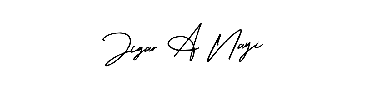 You can use this online signature creator to create a handwritten signature for the name Jigar A Nayi. This is the best online autograph maker. Jigar A Nayi signature style 3 images and pictures png