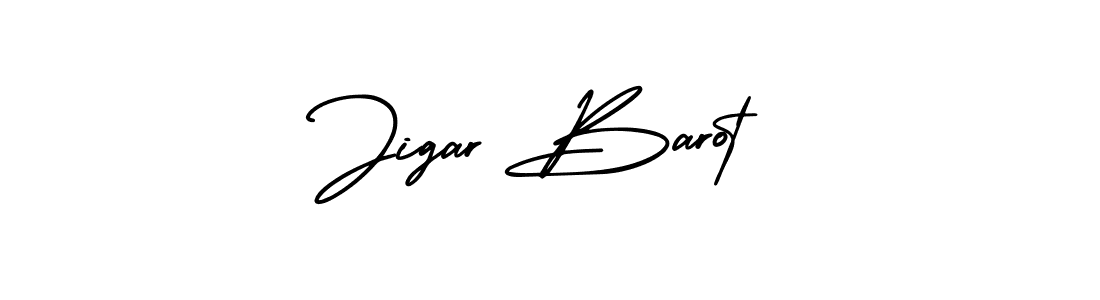 How to make Jigar Barot signature? AmerikaSignatureDemo-Regular is a professional autograph style. Create handwritten signature for Jigar Barot name. Jigar Barot signature style 3 images and pictures png