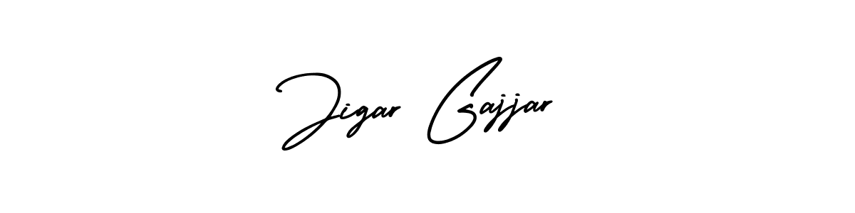 You should practise on your own different ways (AmerikaSignatureDemo-Regular) to write your name (Jigar Gajjar) in signature. don't let someone else do it for you. Jigar Gajjar signature style 3 images and pictures png