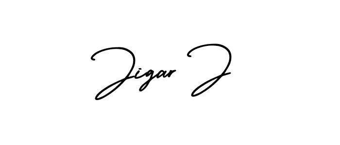 Also You can easily find your signature by using the search form. We will create Jigar J name handwritten signature images for you free of cost using AmerikaSignatureDemo-Regular sign style. Jigar J signature style 3 images and pictures png