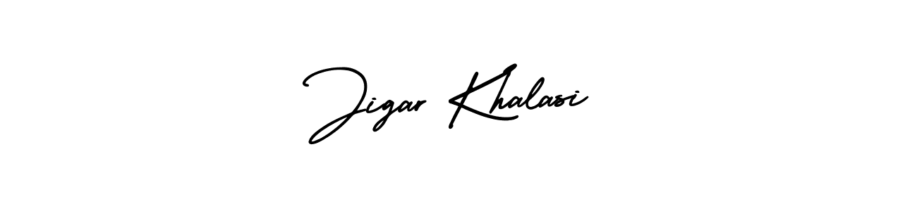 You can use this online signature creator to create a handwritten signature for the name Jigar Khalasi. This is the best online autograph maker. Jigar Khalasi signature style 3 images and pictures png