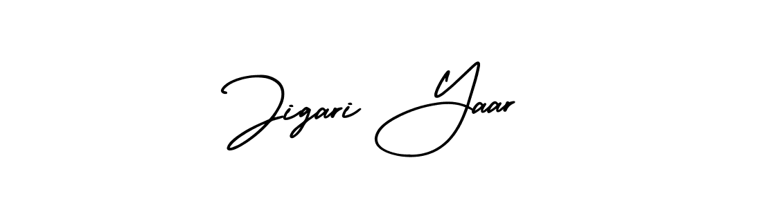 Also we have Jigari Yaar name is the best signature style. Create professional handwritten signature collection using AmerikaSignatureDemo-Regular autograph style. Jigari Yaar signature style 3 images and pictures png