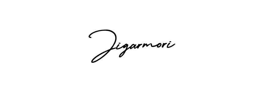 How to make Jigarmori signature? AmerikaSignatureDemo-Regular is a professional autograph style. Create handwritten signature for Jigarmori name. Jigarmori signature style 3 images and pictures png